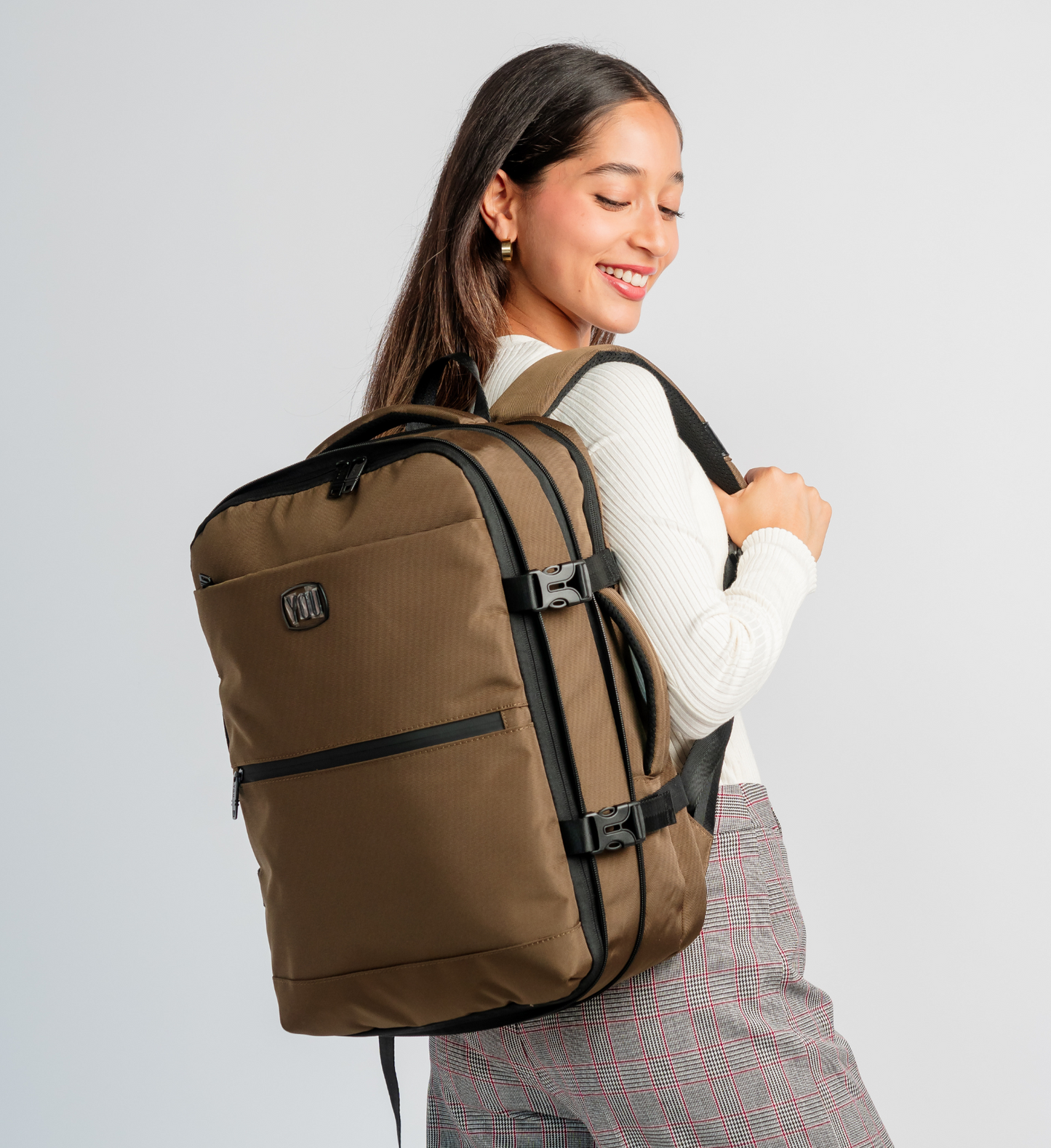 Mochila viajera al vacío + Compresión de aire