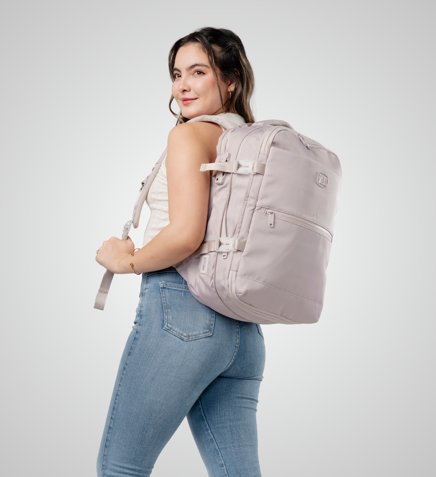Mochila viajera al vacío + Compresión de aire