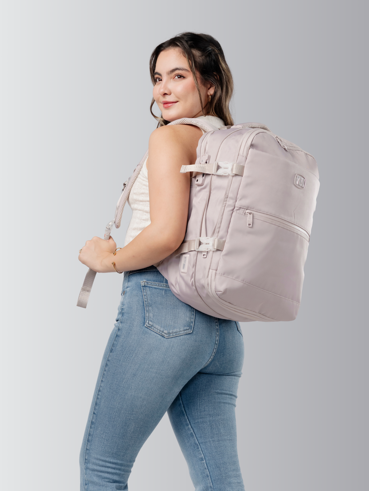 Mochila viajera al vacío + Compresión de aire