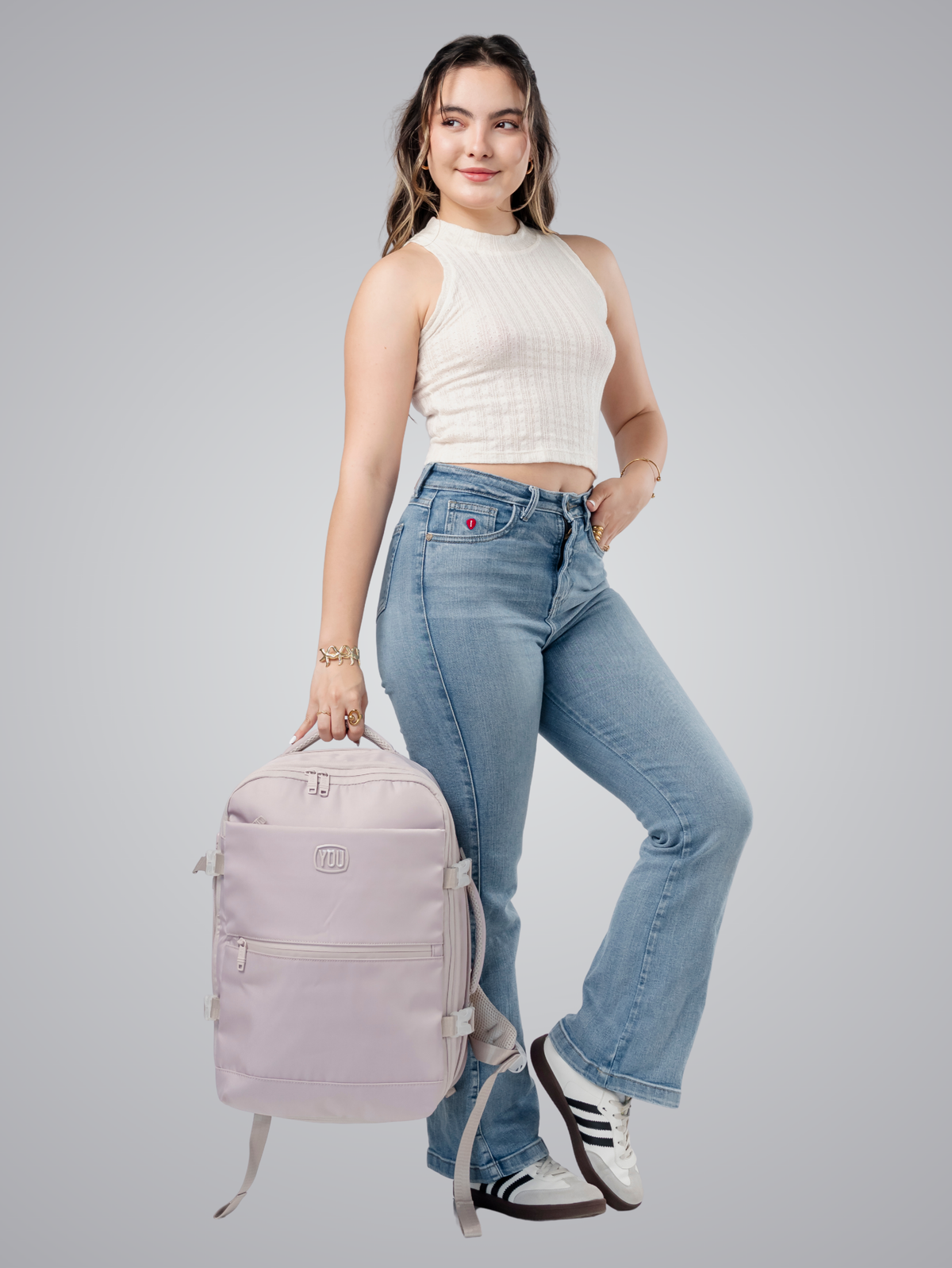 Mochila viajera al vacío + Compresión de aire