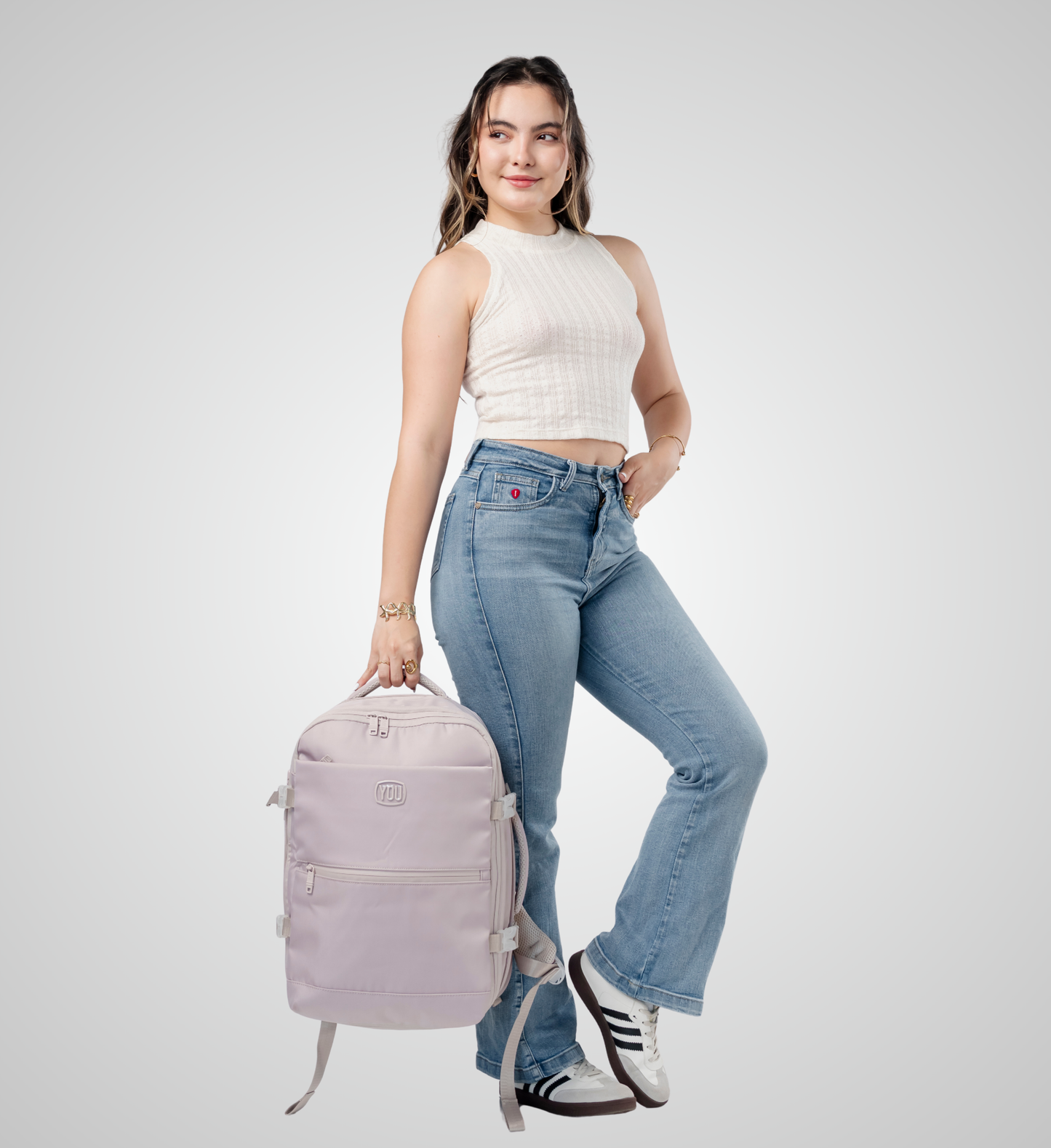 Mochila viajera al vacío + Compresión de aire