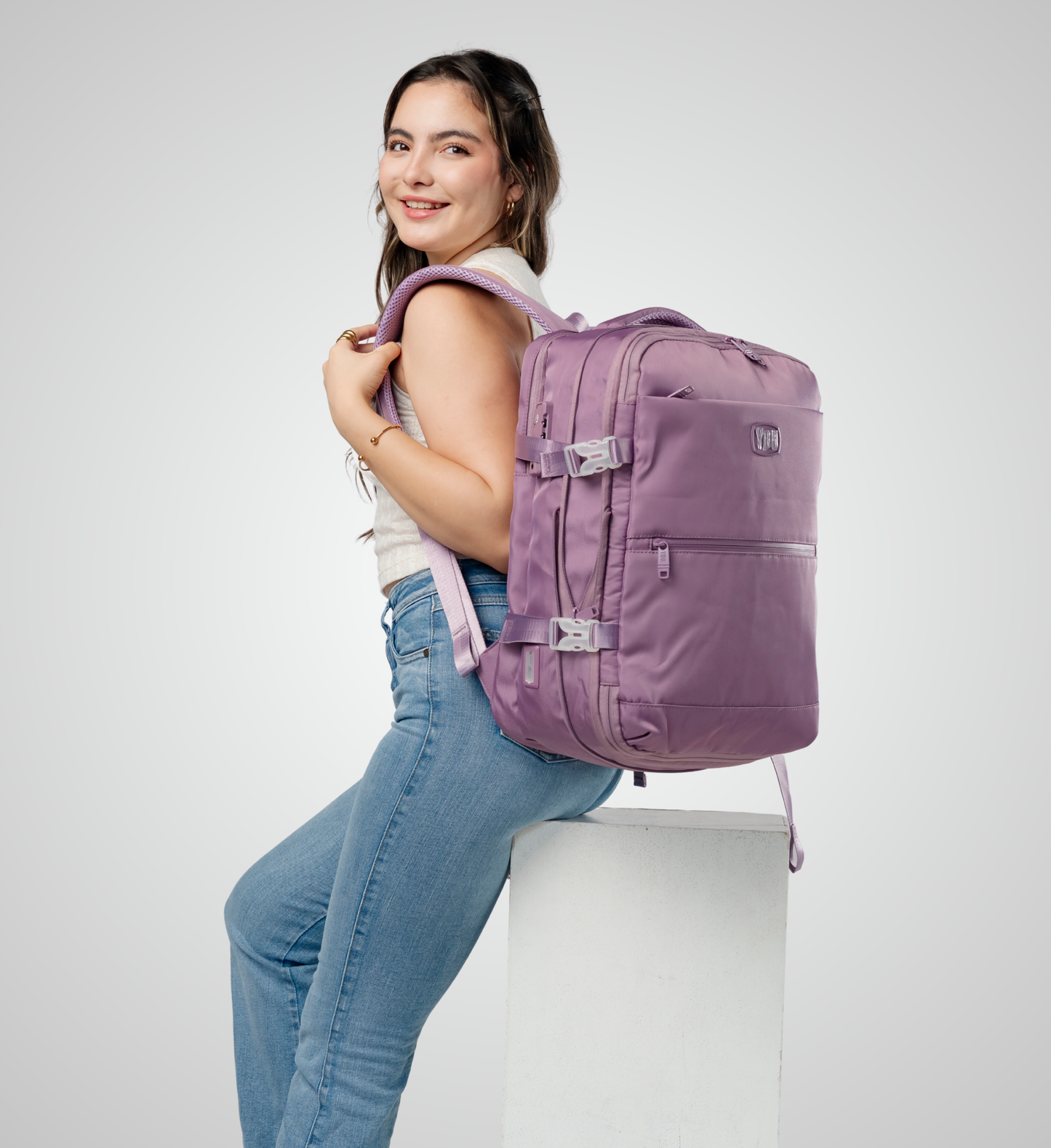 Mochila viajera al vacío + Compresión de aire