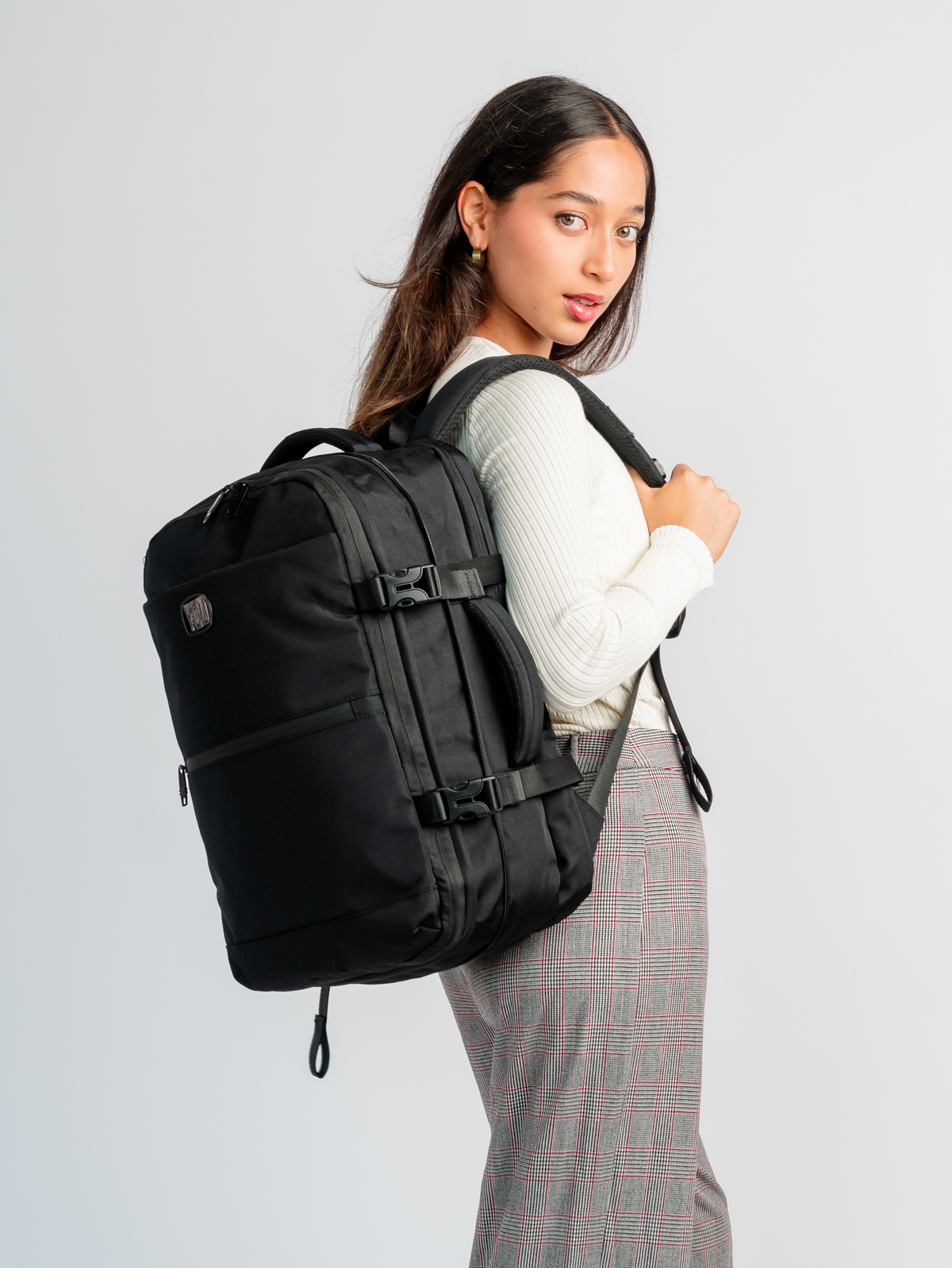 Mochila viajera al vacío + Compresión de aire